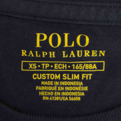 ポロラルフローレン POLO RALPH LAUREN CUSTOM SLIM FIT ポニー刺繍 クルーネック 半袖Tシャツ メンズ import:XS
