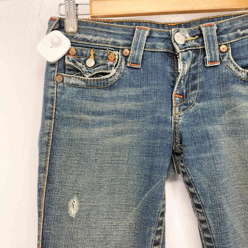 トゥルーレリジョン TRUE RELIGION USA製 USED加工 503 ブーツカットフレアデニム レディース W27