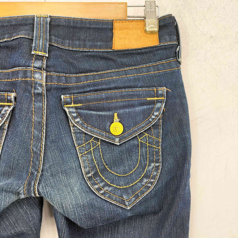 トゥルーレリジョン TRUE RELIGION USA製 ブーツカットフレアデニム ローライズ レディース W26