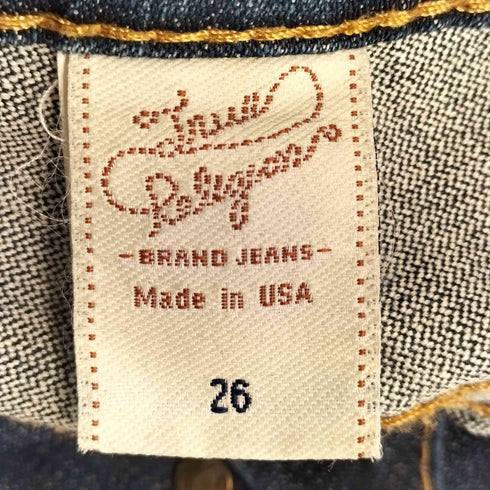 トゥルーレリジョン TRUE RELIGION USA製 ブーツカットフレアデニム ローライズ レディース W26