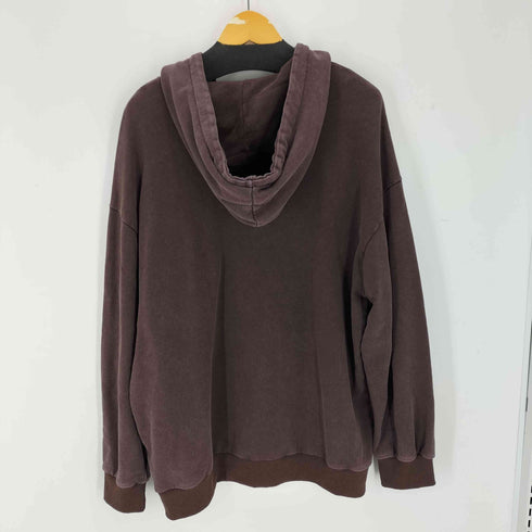 フック HOOK 英字刺繍ウォッシュ加工ジップアップパーカー メンズ JPN:XL