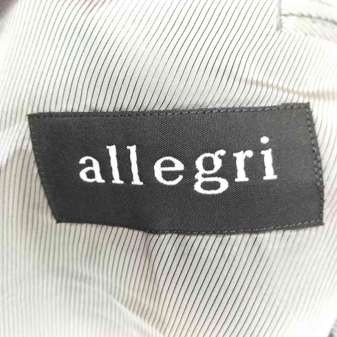アレグリ allegri ラムウール100% 段返り3B テーラードジャケット 2タックスラックス スーツセットアップ メンズ JPN:50