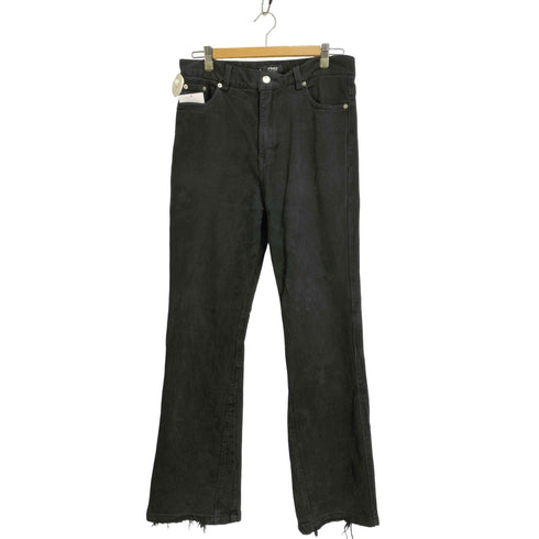 FMG ブラックデニムフレアパンツ メンズ JPN:M