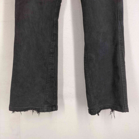 FMG ブラックデニムフレアパンツ メンズ JPN:M