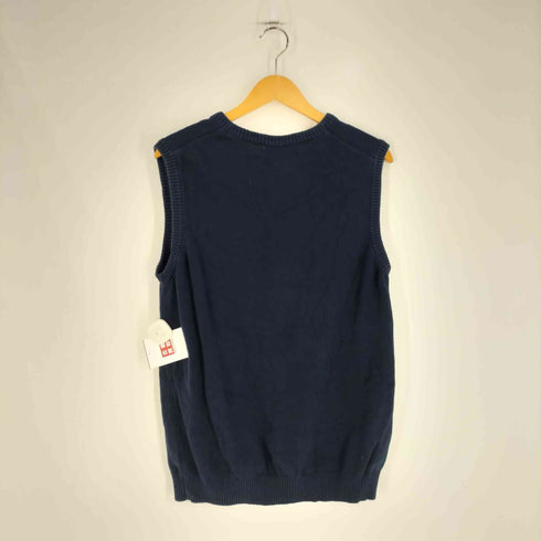 チャップス CHAPS ロゴ刺繍 Vネック コットン ニット ベスト メンズ import:M