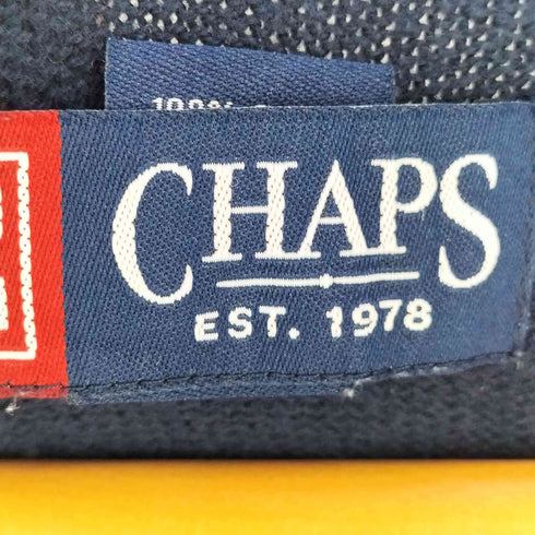 チャップス CHAPS ロゴ刺繍 Vネック コットン ニット ベスト メンズ import:M