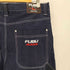 フブ FUBU METALLIC DENIM PANTS/メタリックデニムパンツ メンズ 36