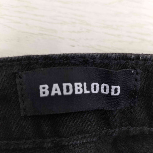 BADBLOOD メタリックペインティングデニムパンツラージフィット メンズ JPN:S