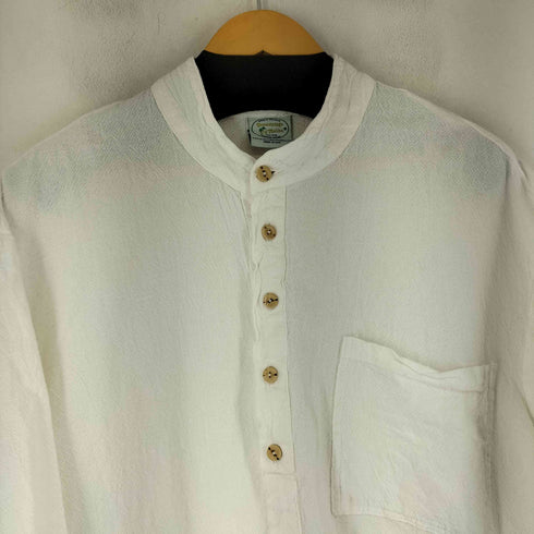 Drawstrings of Malibu 90S USA製 ノーカラーシャツ メンズ import:XL