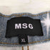 MSG スパークルペイントプリントデニムパンツウォッシュ加工 メンズ JPN:XL