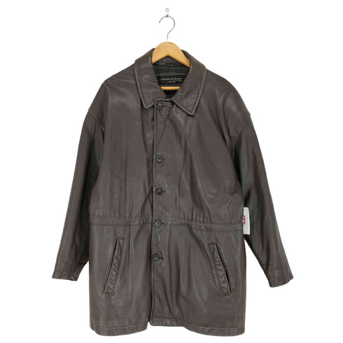 UNKNOWN DESTINATION lamb leather ラムレザーカーコート メンズ M