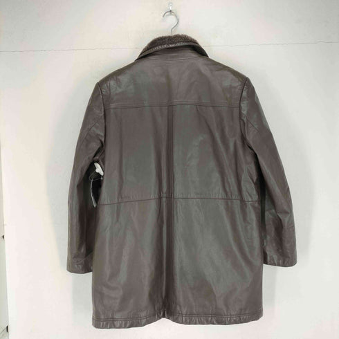 cow leather 裏地ファーレザーコート メンズ L