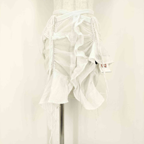 LUNA DEL PINAL 2way Sheer gauze ruffle cami top & sheer mini skirt シアー ガーゼ フリルキャミトップ シアーミニスカート レディース UK:8