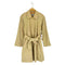 アクアスキュータム AQUASCUTUM MADE IN ENGLAND 比翼ステンカラーコート レディース