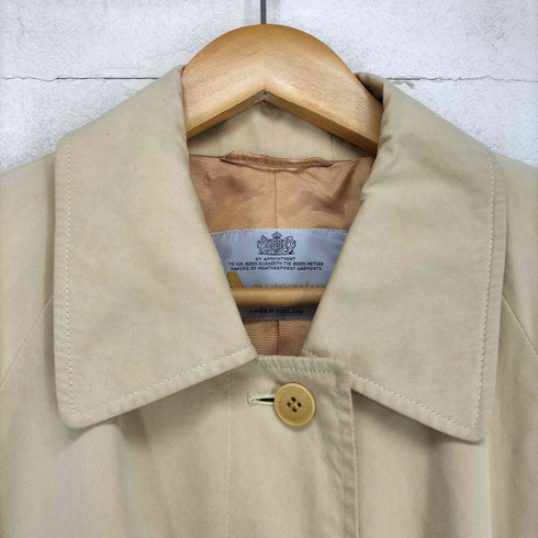 アクアスキュータム AQUASCUTUM MADE IN ENGLAND 比翼ステンカラーコート レディース