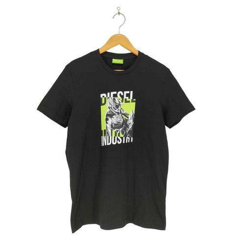ディーゼル DIESEL フロントプリントクルーネックTシャツ メンズ M