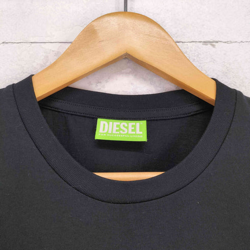 ディーゼル DIESEL フロントプリントクルーネックTシャツ メンズ M
