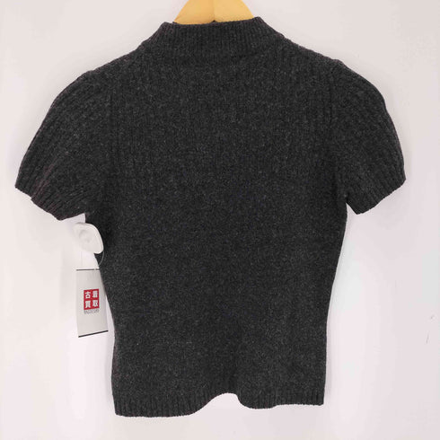 アルマーニジーンズ ARMANI JEANS カシミヤ混 ハイネック 半袖 ニット レディース 4