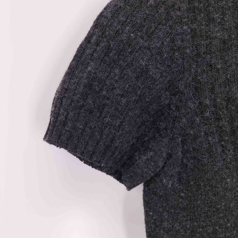 アルマーニジーンズ ARMANI JEANS カシミヤ混 ハイネック 半袖 ニット レディース 4