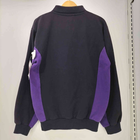 90-2000s FedEx 企業ロゴ 刺繍 プルオーバー スウェット ポロ メンズ