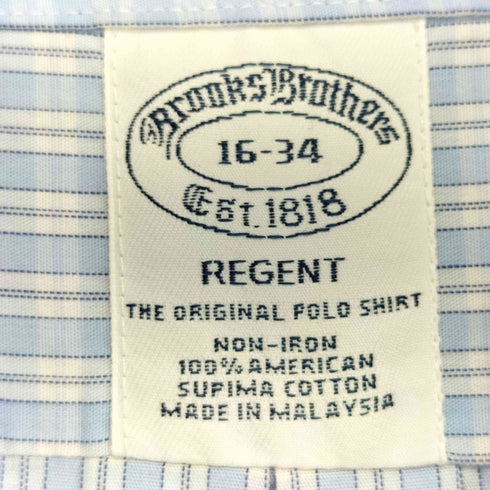 ブルックスブラザーズ BROOKS BROTHERS regent ボタンダウン ノーアイロンシャツ メンズ 16-34