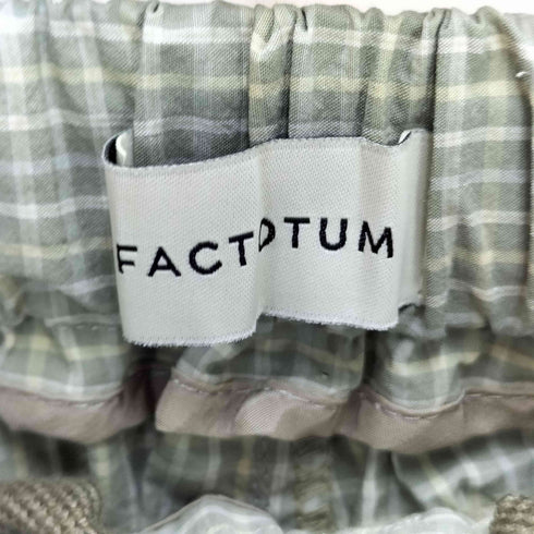 ファクトタム FACTOTUM ミニチェックパジャマジャケット パンツ セットアップ メンズ 46