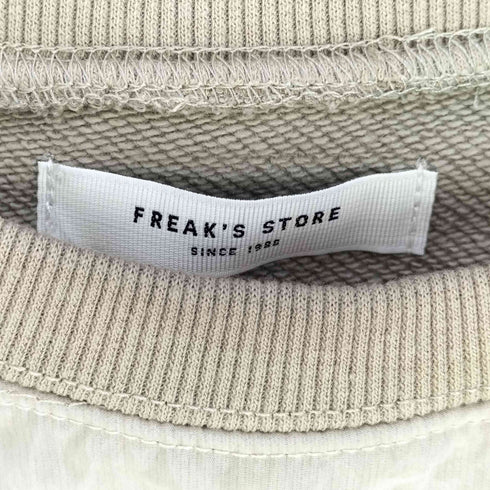 フリークスストア FREAKS STORE オーガンジー 重ね ラグラン スウェット レディース FREE