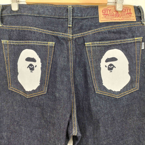 アベイシングエイプ BAPE by A BATHING APE 26ss APE HEAD DENIM PANTS メンズ JPN:XL