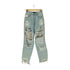 PONY STONE ジップフライダメージデニムパンツ cool レディース S