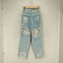 PONY STONE ジップフライダメージデニムパンツ cool レディース S