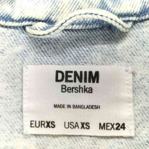 ベルシュカ BERSHKA ダメージデニムジャケット レディース XS