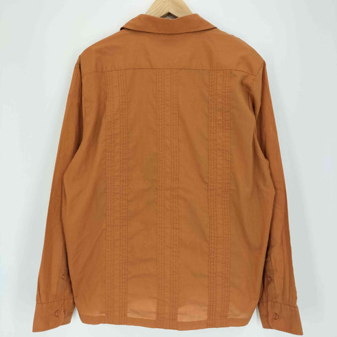 TropiCool 00s オープンカラー 長袖キューバシャツ メンズ import:M