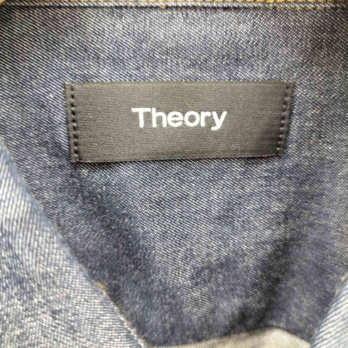 セオリー theory ダークブルー デニム シャツ メンズ JPN:XS