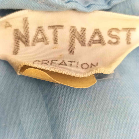 ナットナスト NAT NAST 40-50s 三角タグ チェーン刺繍 半袖ボーリングシャツ ボックスシルエット メンズ