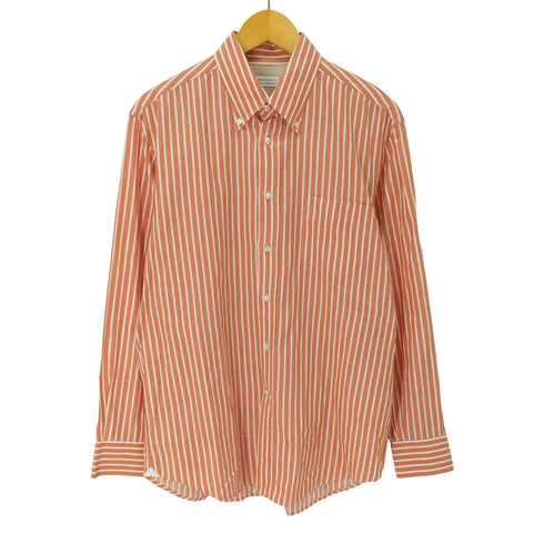 ブルネロ クチネリ Brunello Cucinelli イタリア製 ストライプ B.D.シャツ メンズ import:M