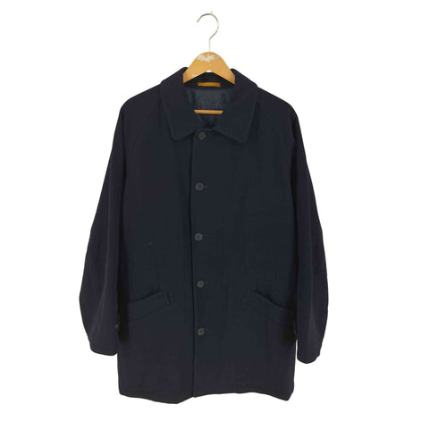 ランセル LANCEL 日本製 裏地キルティング カシミヤ混ウールステンカラーコート メンズ M