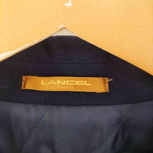 ランセル LANCEL 日本製 裏地キルティング カシミヤ混ウールステンカラーコート メンズ M