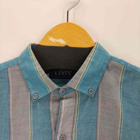 リーバイス Levis 80-90s コットンポリボタンダウンストライプ長袖シャツ メンズ JPN:M