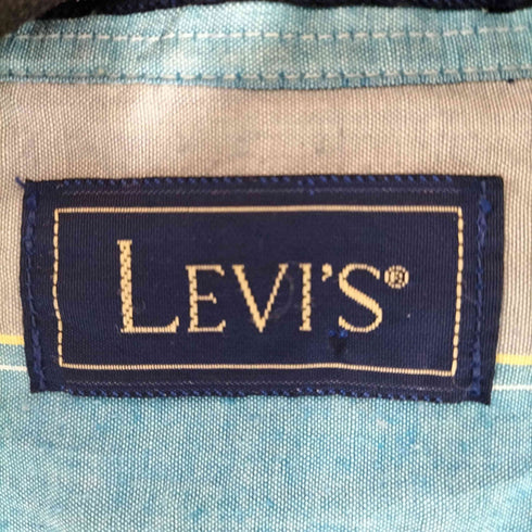 リーバイス Levis 80-90s コットンポリボタンダウンストライプ長袖シャツ メンズ JPN:M