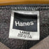 ヘインズ Hanes 90S 黒タグ USA製 ブランク 無地 サンフェード ラグラン スウェット トレーナー ボロ 襤褸 メンズ import:L