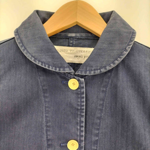 コンジェペイエアデュートリステス conges payes ADIEU TRISTESSE 丸襟 カバーオール レディース