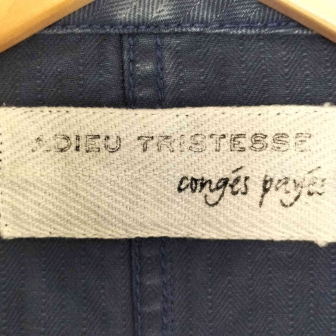 コンジェペイエアデュートリステス conges payes ADIEU TRISTESSE 丸襟 カバーオール レディース