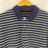 ポロバイラルフローレン Polo by RALPH LAUREN ポニー刺繍ロゴ ボーダー ポロシャツ メンズ import:XL