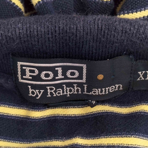 ポロバイラルフローレン Polo by RALPH LAUREN ポニー刺繍ロゴ ボーダー ポロシャツ メンズ import:XL