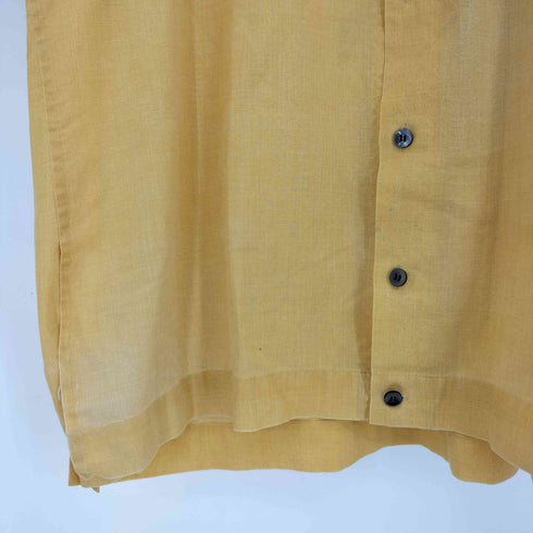 ヒルトン HILTON 70s USA製 チェーン刺繍 フェイクレイヤード ボーリングシャツ メンズ import:XL