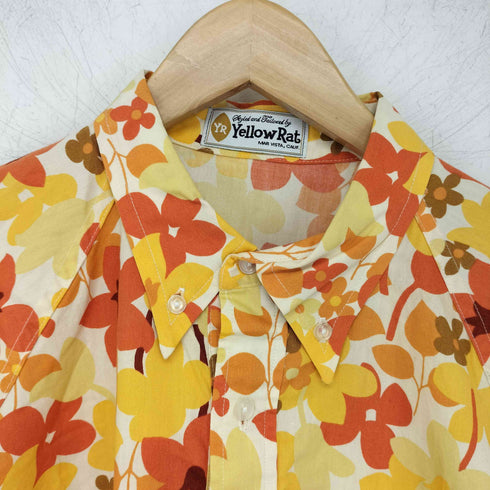 イエローラット Yellow Rat USA製 総柄ボタンダウンシャツ メンズ