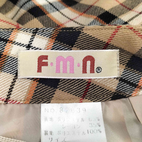 サイドスリット Sチェック スカート レディース