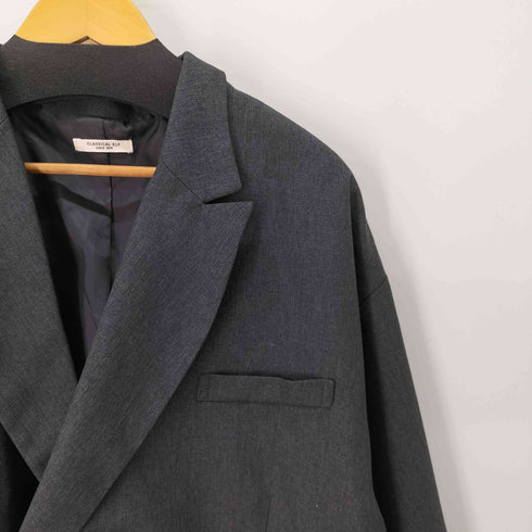 クラシカルエルフ CLASSICAL ELF サイドスリットオーバーサイズ ダブルジャケット レディース JPN:L