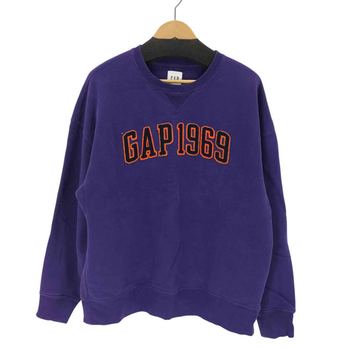 ギャップ Gap ワッペンロゴ クルーネック スウェット メンズ L