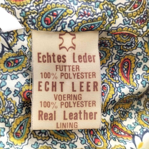 real leather リアルレザーハーフコート レディース M